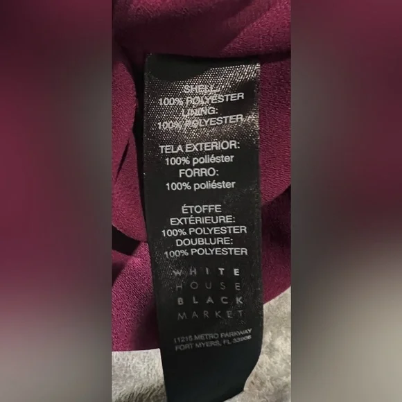 White House Black Market WHBM plum Shorts Romper size 0 - Picture 5 of 6